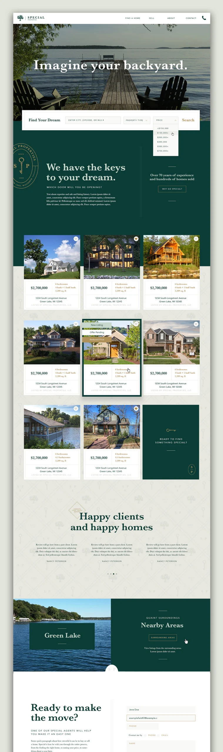 Special Properties Real Estate – design work by Melody Rose