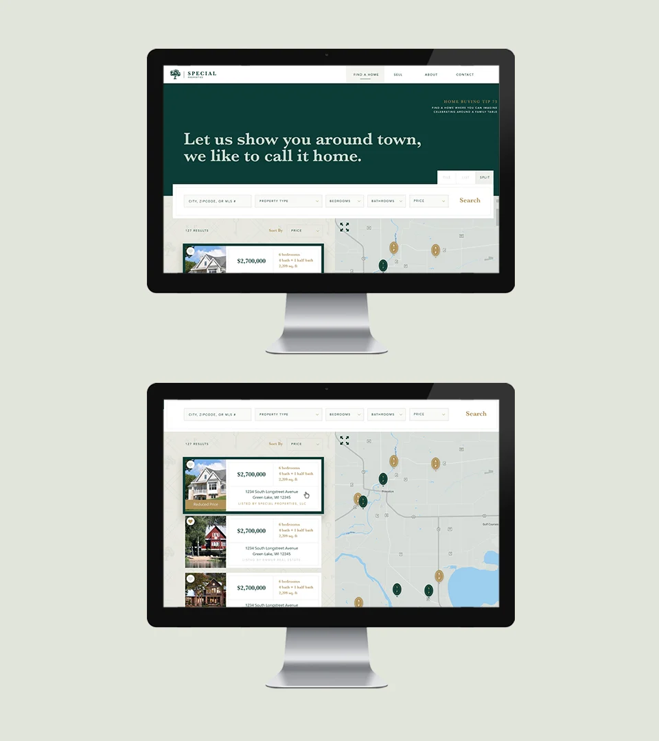 Special Properties Real Estate – design work by Melody Rose