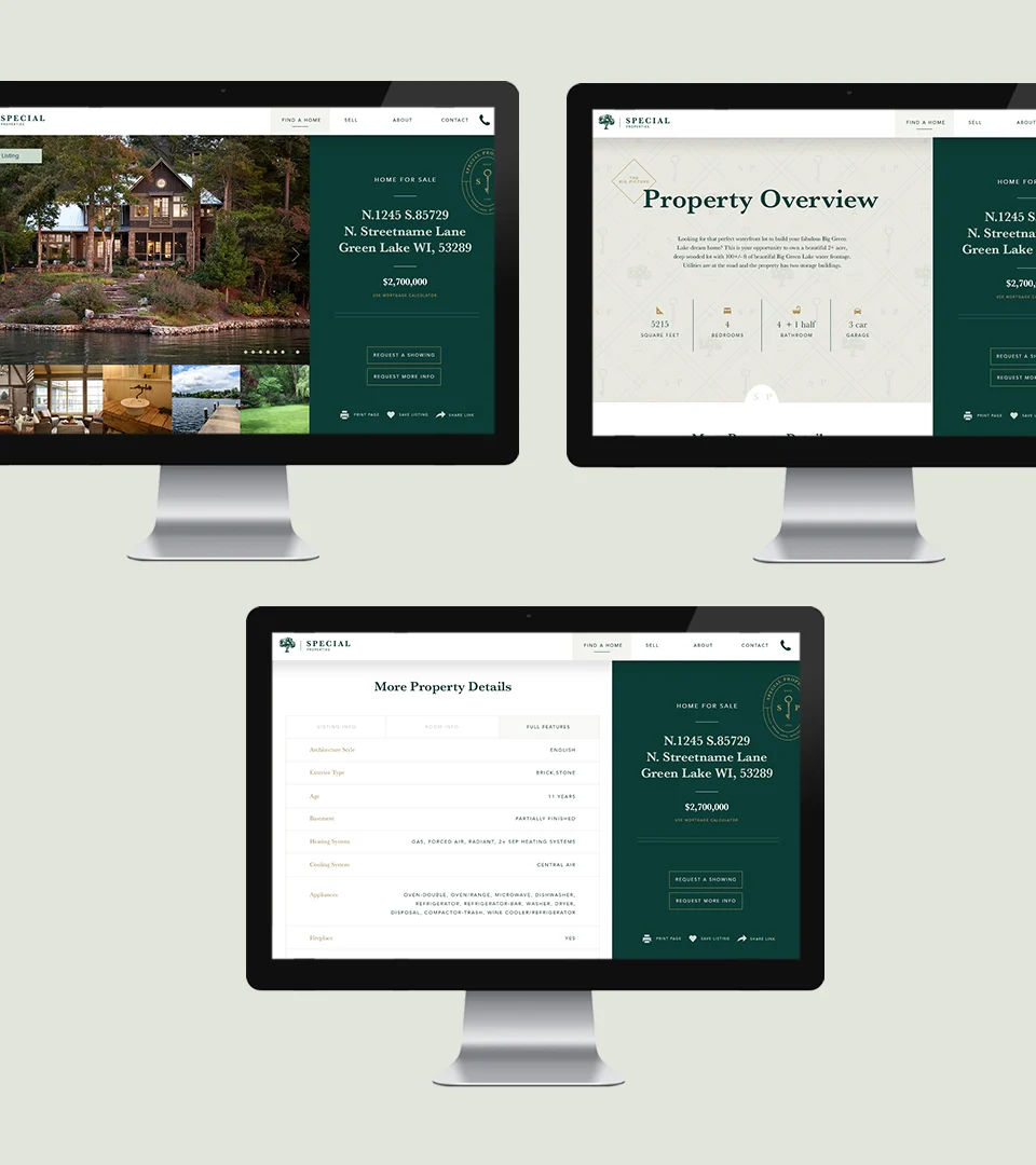 Special Properties Real Estate – design work by Melody Rose