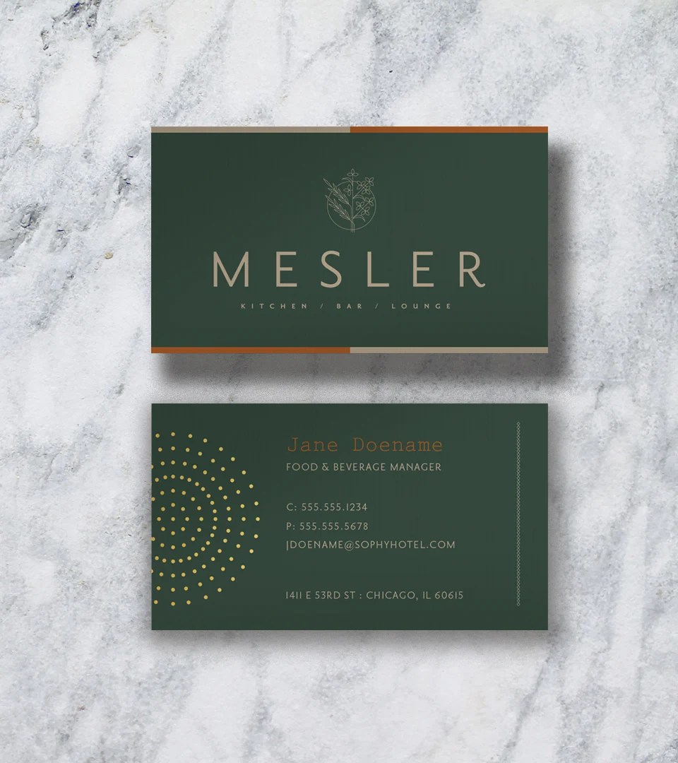 Mesler – design work by Melody Rose