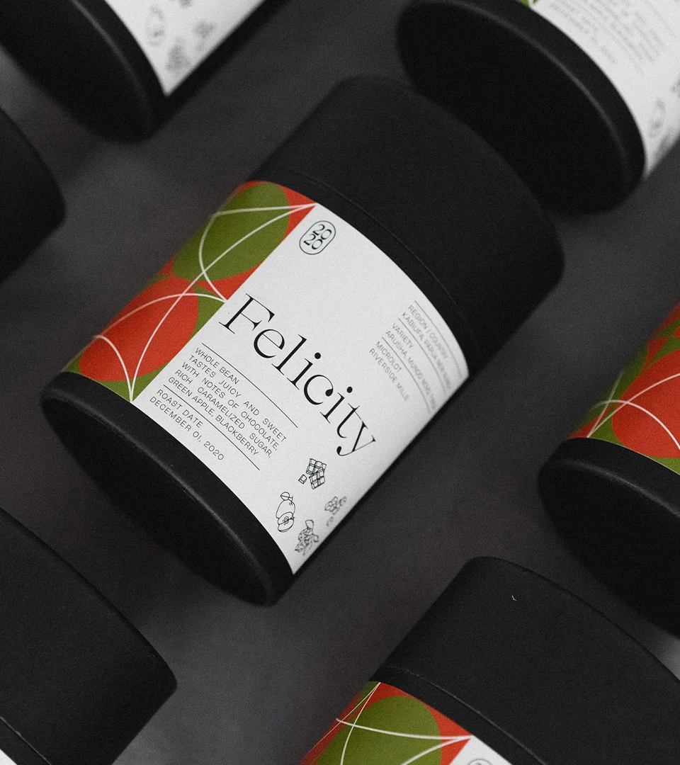 Felicity Coffee – design work by Melody Rose