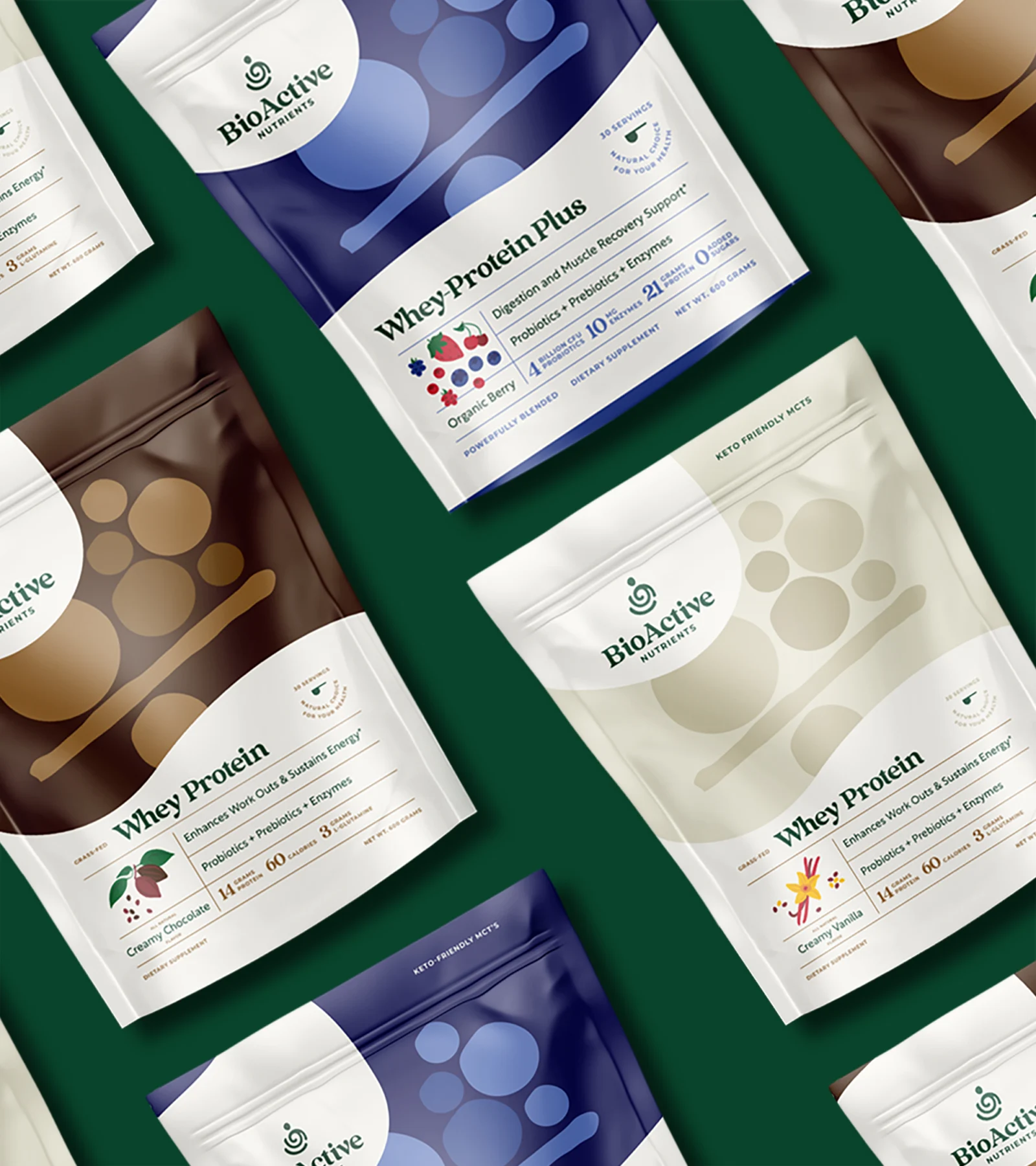 BioActive Nutrients – design work by Melody Rose