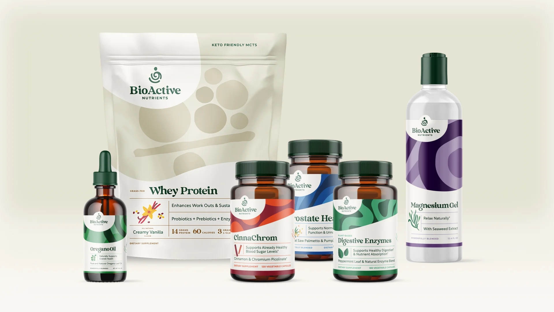 BioActive Nutrients – design work by Melody Rose