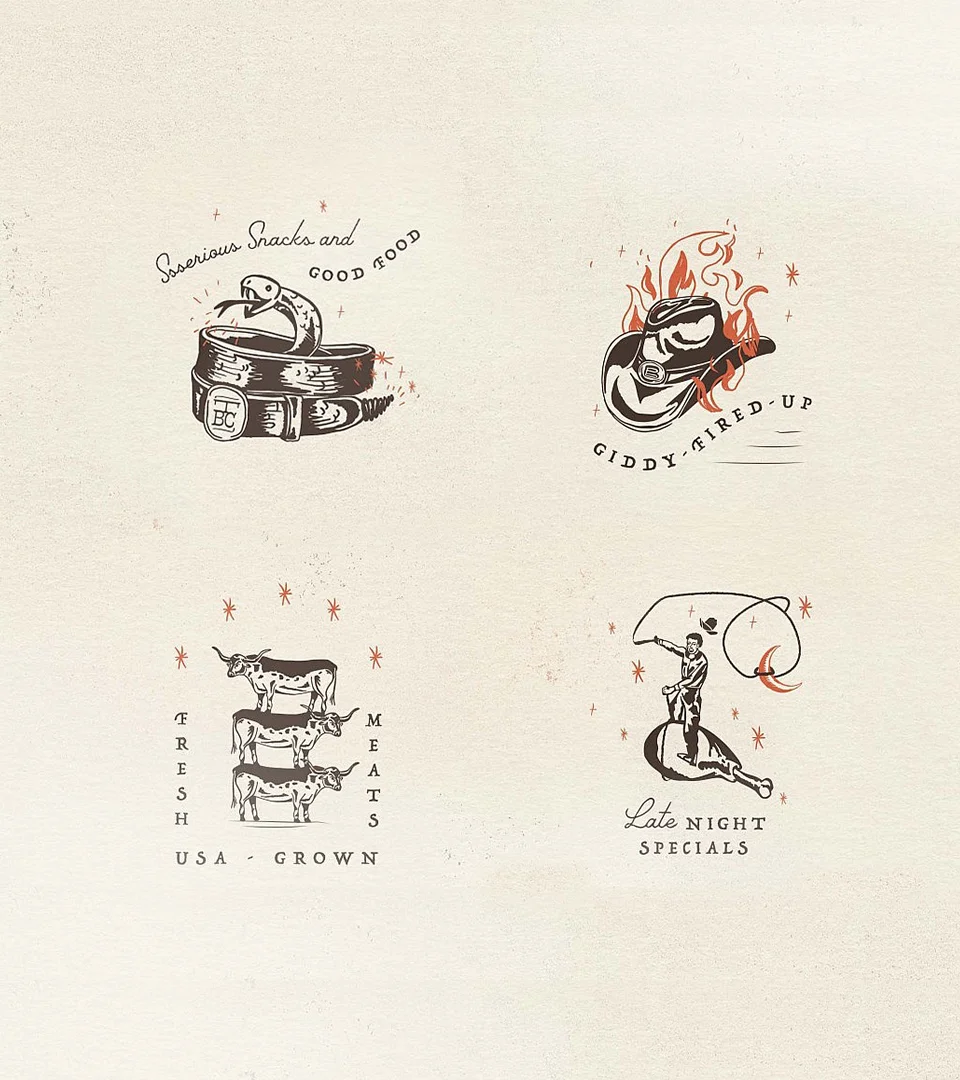 The Buckle Club – design work by Melody Rose
